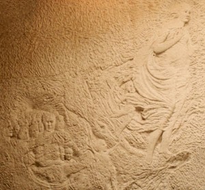 Bajorrelieve de la virgen Maria